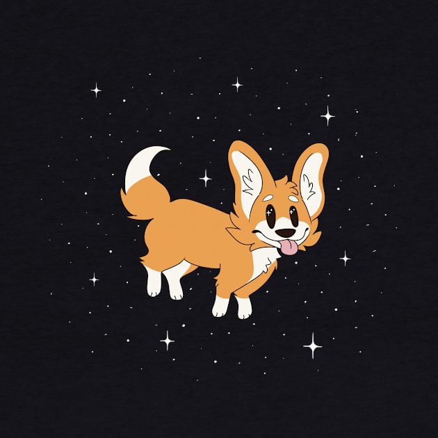 Space Corgi by AlienShibaStudios